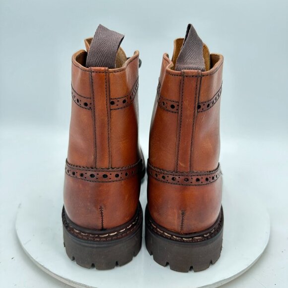 Ralph Lauren Men UK 10D US 10.5 D Brown Leather Itshide Commando England Boot - Picture 5 of 11